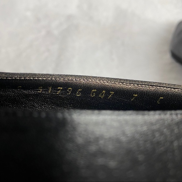 Salvatore Ferragamo Black Shinny Diamond Heels - Picture 12 of 12